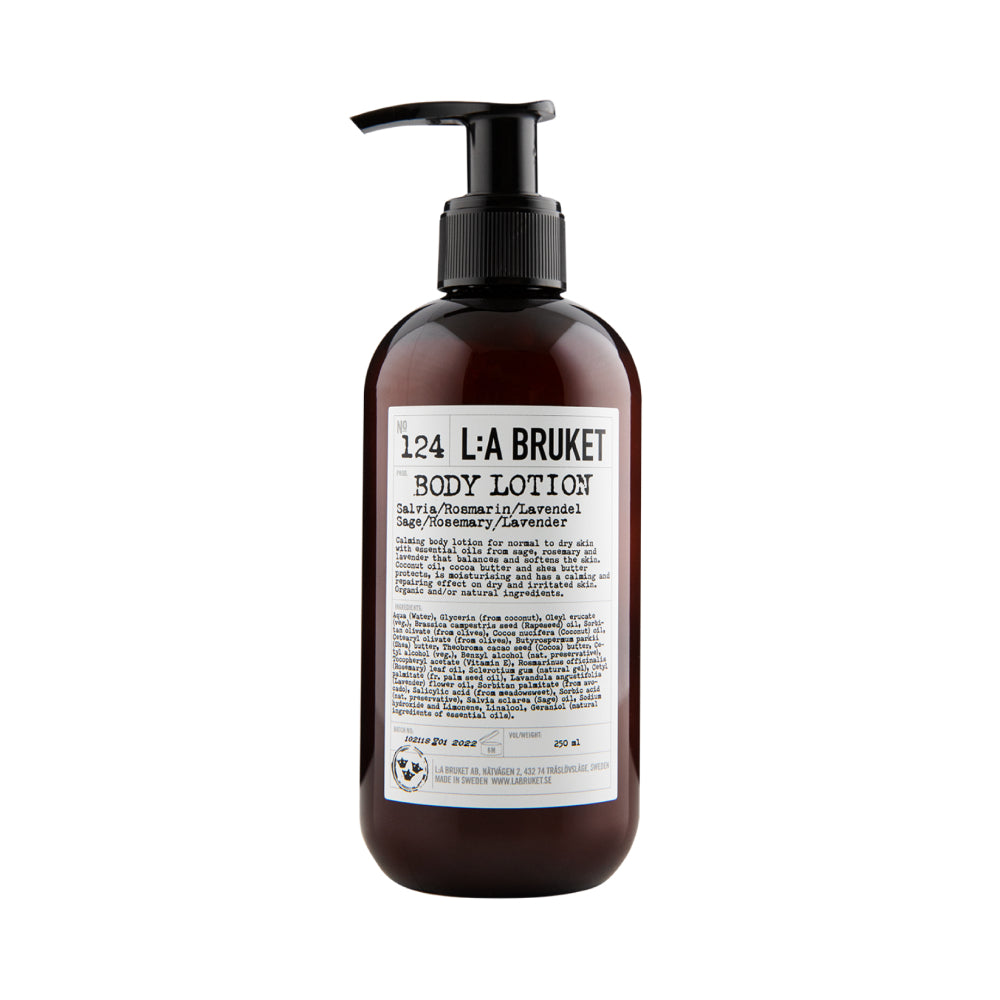 L:A Bruket 124 Body Lotion Sage/Rosemary/Lavender