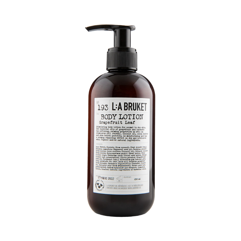 L:A Bruket 193 Body Lotion Grapefruit Leaf