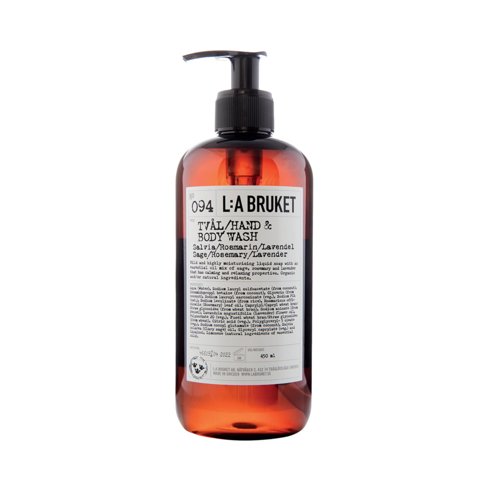 L:A Bruket 094 Hand & Body Wash Sage/Rosemary/Lavender