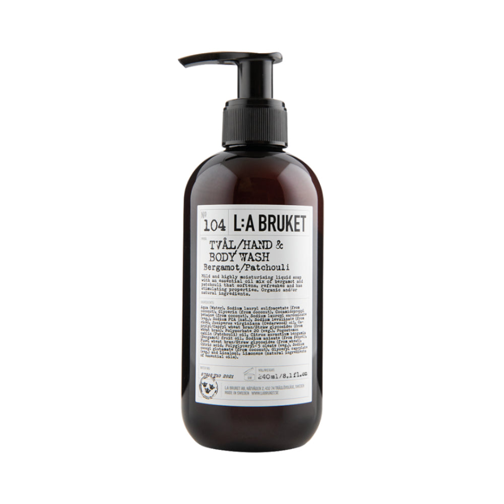 L:A Bruket 104 Hand & Body Wash Bergamot/Patchouli
