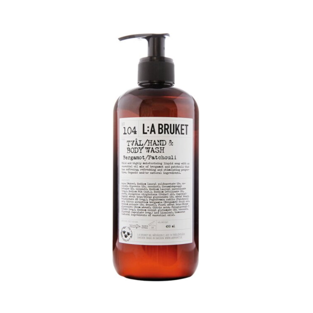 L:A Bruket 104 Hand & Body Wash Bergamot/Patchouli