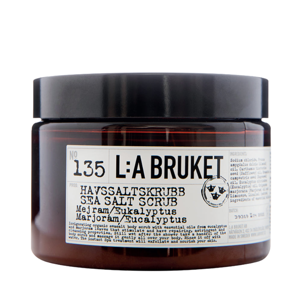 L:A Bruket 135 Sea Salt Scrub Marjoram/Eucalyptus