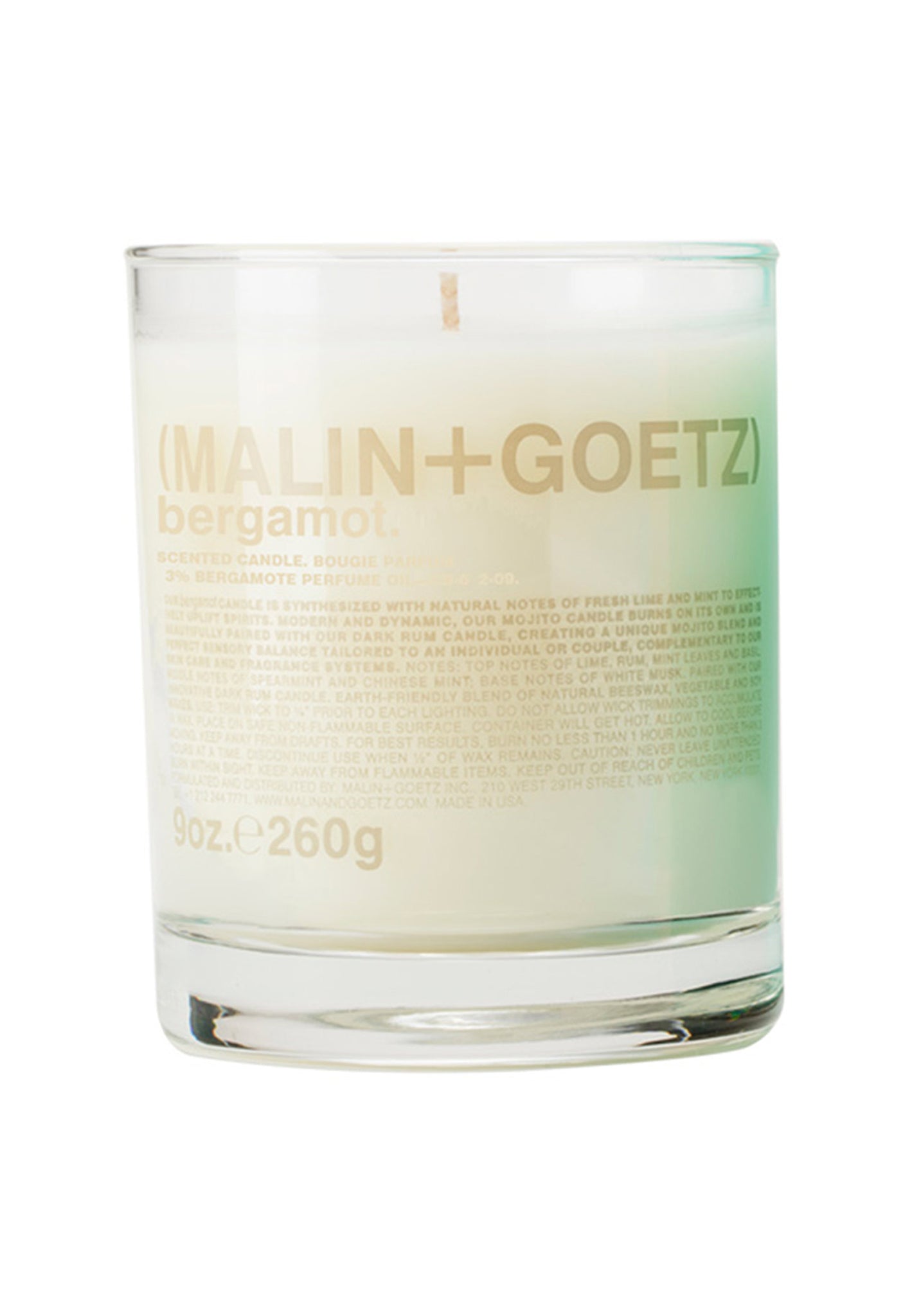 Malin + Goetz Bergamot Candle
